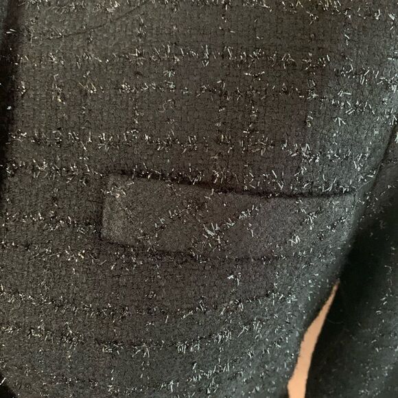 Laundry Shelli Segal Sparkly black dress jacket size 8 - Picture 10 of 10